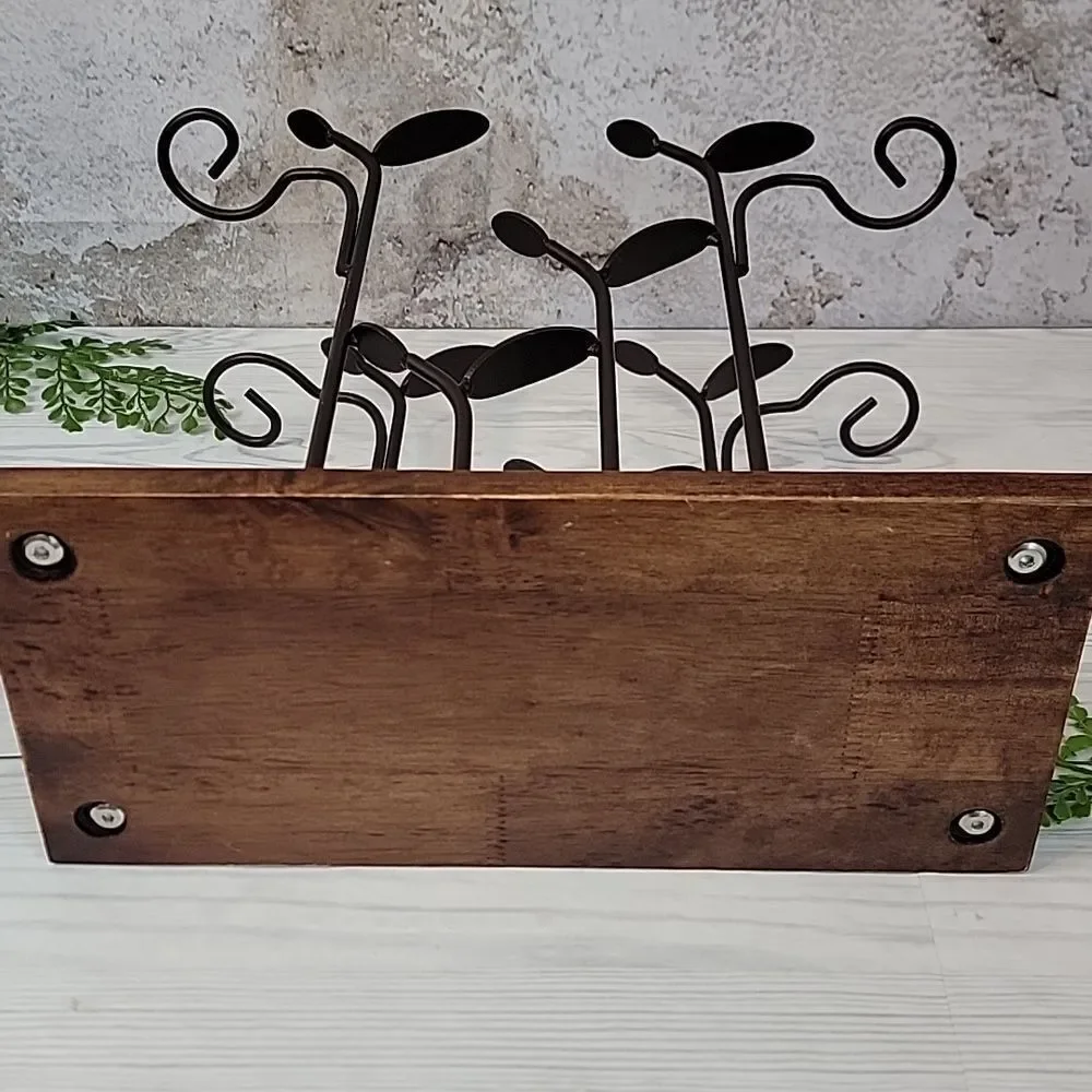 Wrought Iron Wine Rack Art Deco Style